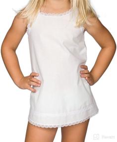 img 3 attached to 👶 I.C. Collections Baby Girls White Simple A-Line Slip, 6m - 24m: Elegant and Comfortable Slip Dress for Infants