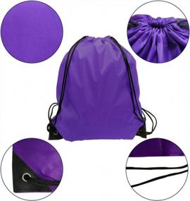 img 3 attached to 24 Bulk Drawstring Backpacks In 12 Colors - GoodtoU Cinch Bags For All Occasions!