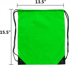 img 1 attached to 24 Bulk Drawstring Backpacks In 12 Colors - GoodtoU Cinch Bags For All Occasions!