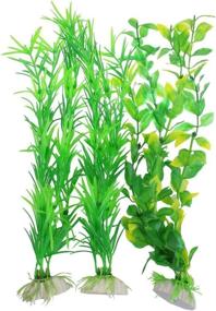 img 1 attached to 🌿 9.8-inch Tall CNZ 3-piece Artificial Plastic Aquarium Plants for Enhanced SEO