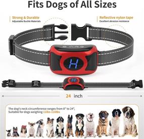 img 2 attached to 🐶 Rechargeable Dog Bark Collar, Brapezie Anti Barking Training Collar with Beep Vibration Shock for Small Medium Large Dogs - Effective & Waterproof