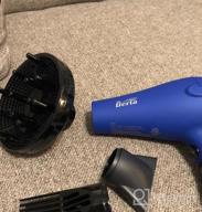 img 1 attached to Experience Salon-Quality Hair With Jinri'S Ionic Sterilization Blow Dryer - Lightweight, Low Noise, With Concentrator & Diffuser - In Black! review by Angela Jones