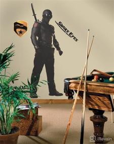 img 1 attached to 🐍 Transform Any Space with RoomMates RMK1364GM GI Joe Snake Eyes Giant Wall Decal