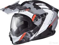 scorpion exo at950 helmet outrigger small motorcycle & powersports in protective gear логотип