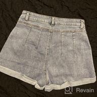 img 1 attached to Distressed Denim Shorts For Women: High Waisted, Ripped Hem, And Frayed Details By HAPCOPE review by Whitney Jones