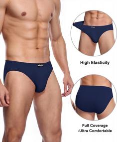 img 3 attached to Silky Smooth Comfort: Men'S Multipack Modal Microfiber Briefs By Wirarpa