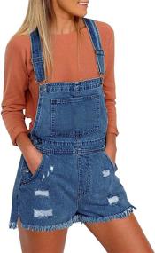 img 4 attached to 👩 Utyful Women's Adjustable Shortalls: Trendy Jumpsuits, Rompers & Overalls for the Fashionable Women