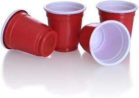 img 1 attached to 🔴 120 Count of 2oz Mini Red Solo Cups - Disposable Shot Glasses Perfect for Alcohol Tasting, Tailgates, Jager Bombs, Roulette, Wine, Beer, and Liquor - By Drinking Game Zone