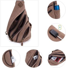 img 1 attached to DAVIDNILE Crossbody Backpack Shoulder Daypacks Backpacks ~ Casual Daypacks