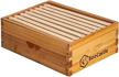 beekeeping made easy: complete starter kit with assembled super bee boxes, frames, and beeswax foundation sheet logo