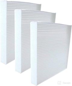 img 3 attached to 3 Pack White FD134 Cabin Air Filter