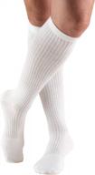 мужские компрессионные носки для спортзала truform - длина до колена выше икры, 15-20 мм рт.ст. логотип