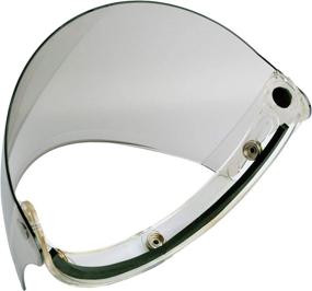 img 3 attached to 3-Snap Flip Up Full Shield Visor For Motorcycle Half Open Face Helmets (Light Smoke)