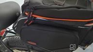 img 1 attached to Expandable Ibera PakRak Trunk Bag With 2-In-1 Panniers, Quick Release Clip-On Design, And Detachable Shoulder Strap For Commuter Bikes review by Daniel Mind
