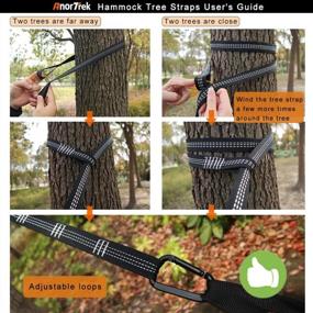 img 2 attached to Ultimate Comfort & Convenience: AnorTrek Super Lightweight Camping Hammock With Tree Straps