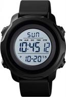 waterproof military digital sports watch for men - cke wristwatch with led backlight, stopwatch, and alarm логотип