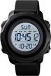 waterproof military digital sports watch for men - cke wristwatch with led backlight, stopwatch, and alarm logo