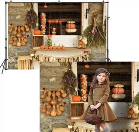 img 2 attached to Capture The Charm Of Autumn With HUAYI'S Thanksgiving Country Backdrop For Stunning Photography