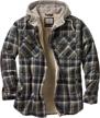 experience cozy comfort with legendary whitetails men's hooded flannel shirt jacket logo