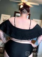 img 1 attached to Flaunt Your Curves In Style With Sovoyontee'S Plus Size High Waist Swimsuit review by Janice Turner