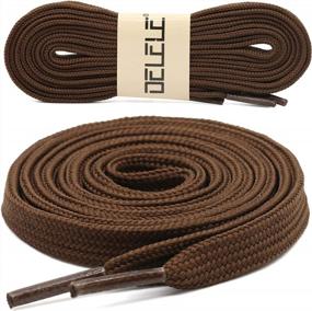 img 3 attached to 2 Pairs Of DELELE Thick Athletic Shoe Laces - Solid, Flat, And Hollow Strings For Enhanced Durability