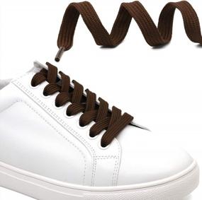 img 2 attached to 2 Pairs Of DELELE Thick Athletic Shoe Laces - Solid, Flat, And Hollow Strings For Enhanced Durability