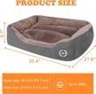 puppbudd comfortable and machine washable dog bed for large dogs - rectangle dog sofa with nonskid bottom ideal for medium and multiple large dogs logo
