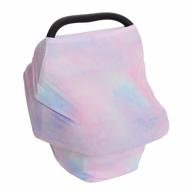 super soft multipurpose nursing cover for breastfeeding, baby car seat, shopping cart, stroller, light blanket, and scarf - ppogoo cover canopy logo