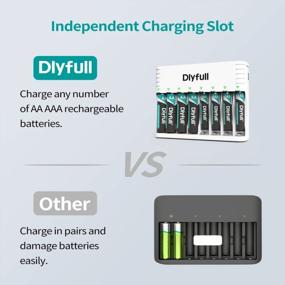 img 3 attached to Efficient 8 Bay AA/AAA Battery Charger With Type-C High-Speed Charging And Independent Slots - Dlyfull