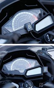 img 3 attached to Motorcycle Gear Indicator For Honda CBR CB500X CB400SF CB650F CB1300 CBR600RR CB1000R Cb650R VFR800 Digital Meter LED Display Waterproof ECU Plug (Green)