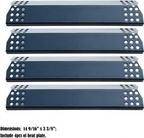 img 1 attached to Direct Store Parts DP129 (4-Pack) Porcelain Steel Heat Shield/Heat Plates Replacement For Sunbeam, Nexgrill, Grill Master, Charbroil, Kitchen Aid, Members Mark, Uberhaus, Gas Grill Models (4)