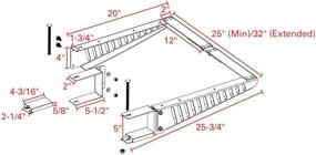 img 3 attached to 📦 Enhanced RV Bumper-Mounted Cargo Support Arms by Quick Products - Featuring Optional Adjustable Brace