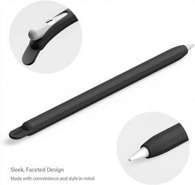 img 2 attached to UPPERCASE Designs NimbleSleeve Premium Silicone Case Holder Protective Sleeve for iPad Apple Pencil 1st Gen Only (Black)