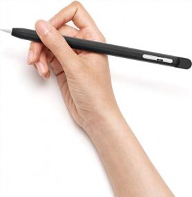 img 3 attached to UPPERCASE Designs NimbleSleeve Премиум силиконовый чехол-держатель защитный чехол для Apple Pencil 1-го поколения только (черный)