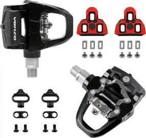 img 4 attached to VENZO Compatible With Shimano SPD-SL & Shimano SPD System For Indoor Fitness Exercise Bike Bicycle Pedals & Cleats With 9/16" Heavy Duty Spindles Sealed Bearing
