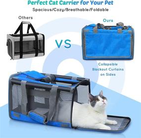 img 2 attached to Cat Carrier Soft Sided Collapsible Breathable