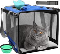 cat carrier soft sided collapsible breathable logo