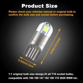 img 3 attached to 194 LED Interior Bulbs T10 LED Car Bulbs Motorcycle & Powersports