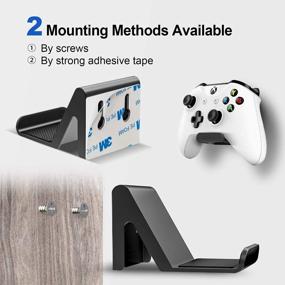 img 1 attached to 2 Pack Universal Controller Holder Stand For PS5/PS4/Xbox One/Switch Pro - Anti-Slip Pads & Wall Mount Adhesive Or Screws | 6AmLifestyle Shark 12 Mini