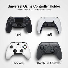 img 3 attached to 2 Pack Universal Controller Holder Stand For PS5/PS4/Xbox One/Switch Pro - Anti-Slip Pads & Wall Mount Adhesive Or Screws | 6AmLifestyle Shark 12 Mini