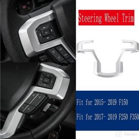 img 3 attached to NOWIGOT Steering Moulding 2015 2019 2017 2019 Interior Accessories best on Steering Wheels & Accessories