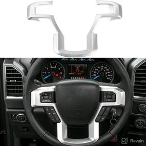 img 4 attached to NOWIGOT Steering Moulding 2015 2019 2017 2019 Interior Accessories best on Steering Wheels & Accessories