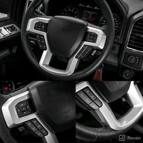 img 2 attached to NOWIGOT Steering Moulding 2015 2019 2017 2019 Interior Accessories best on Steering Wheels & Accessories