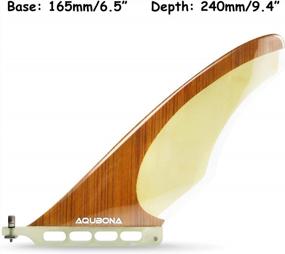img 3 attached to Enhance Your Surfing Experience With AQUBONA'S High-Quality 9 Inch Single Longboard Fin