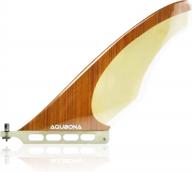 enhance your surfing experience with aqubona's high-quality 9 inch single longboard fin logo