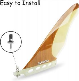 img 1 attached to Enhance Your Surfing Experience With AQUBONA'S High-Quality 9 Inch Single Longboard Fin
