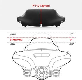 img 3 attached to Ветровое стекло Amazicha Harley Electra
