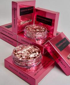 img 2 attached to Karizma Beauty Harmony Eco-Friendly Chunky Glitter In Baby Pink, 10G For Festivals And Face Decoration