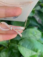 img 1 attached to 🎁 Jagucho Sterling Silver/Rose Gold Plated Dainty Chain Necklace with Y Pendant - Fashion Jewelry for Women and Teen Girls, Perfect Gift! review by Nick Palacio