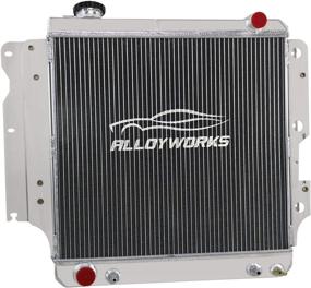 img 4 attached to ALLOYWORKS 3 Row All Aluminum Radiator - Perfect Fit for 1987-2006 Jeep Wrangler TJ YJ - Enhanced Cooling for 2.4L, 2.5L, 4.0L, 4.2L Engines - 2001-2005 Compatible Models